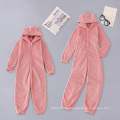 Mommy and me onesie  Hoodie Sherpa fleece women sleepwear one piece pajamas